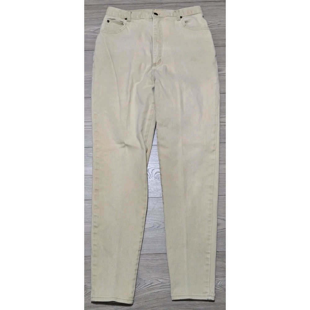 Vtg Forenza Jeans Pants Womens Size 12 Beige Tan 80s 90s 28x30 Mom